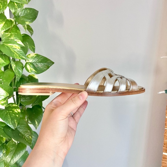 Sarah Flint Kim Sandal in Silver & Gold - Picture 9 of 12